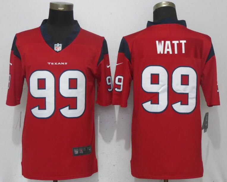 Men Houston Texans #99 Watt Red Nike Vapor Untouchable Limited NFL Jerseys